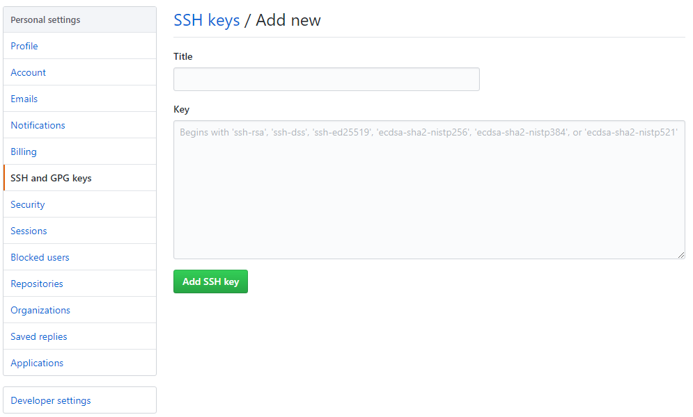 Register SSH Key in GitHub